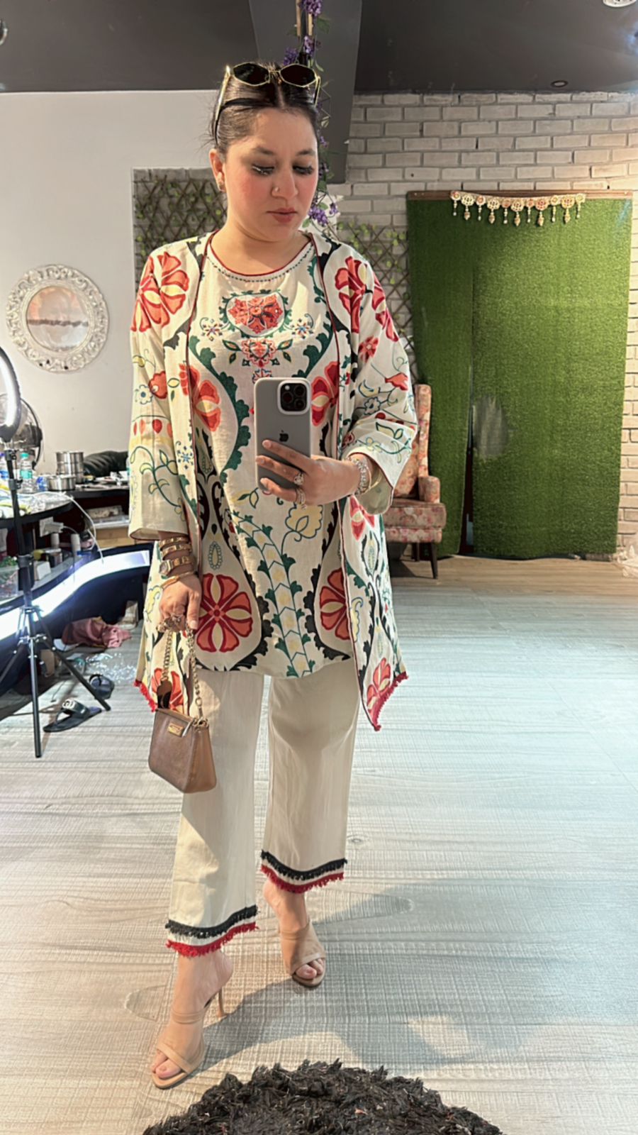 Azaa ivory jacket cordset