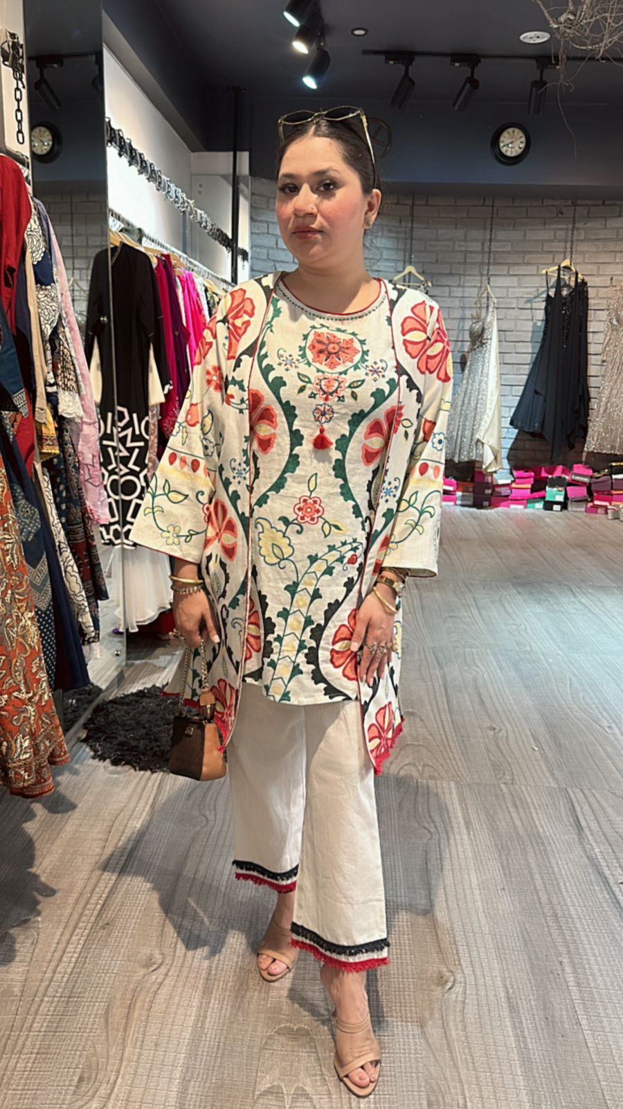 Azaa ivory jacket cordset