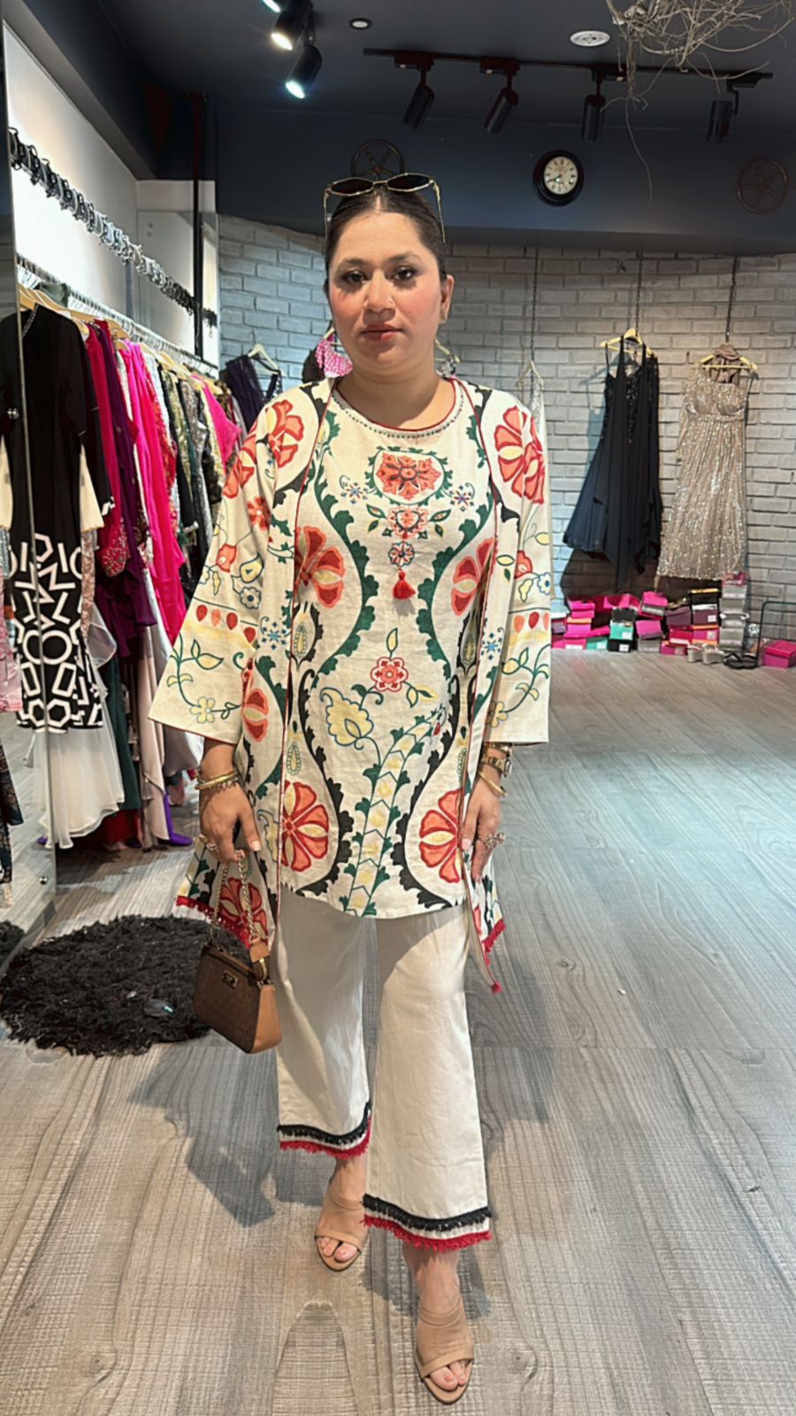 Azaa ivory jacket cordset