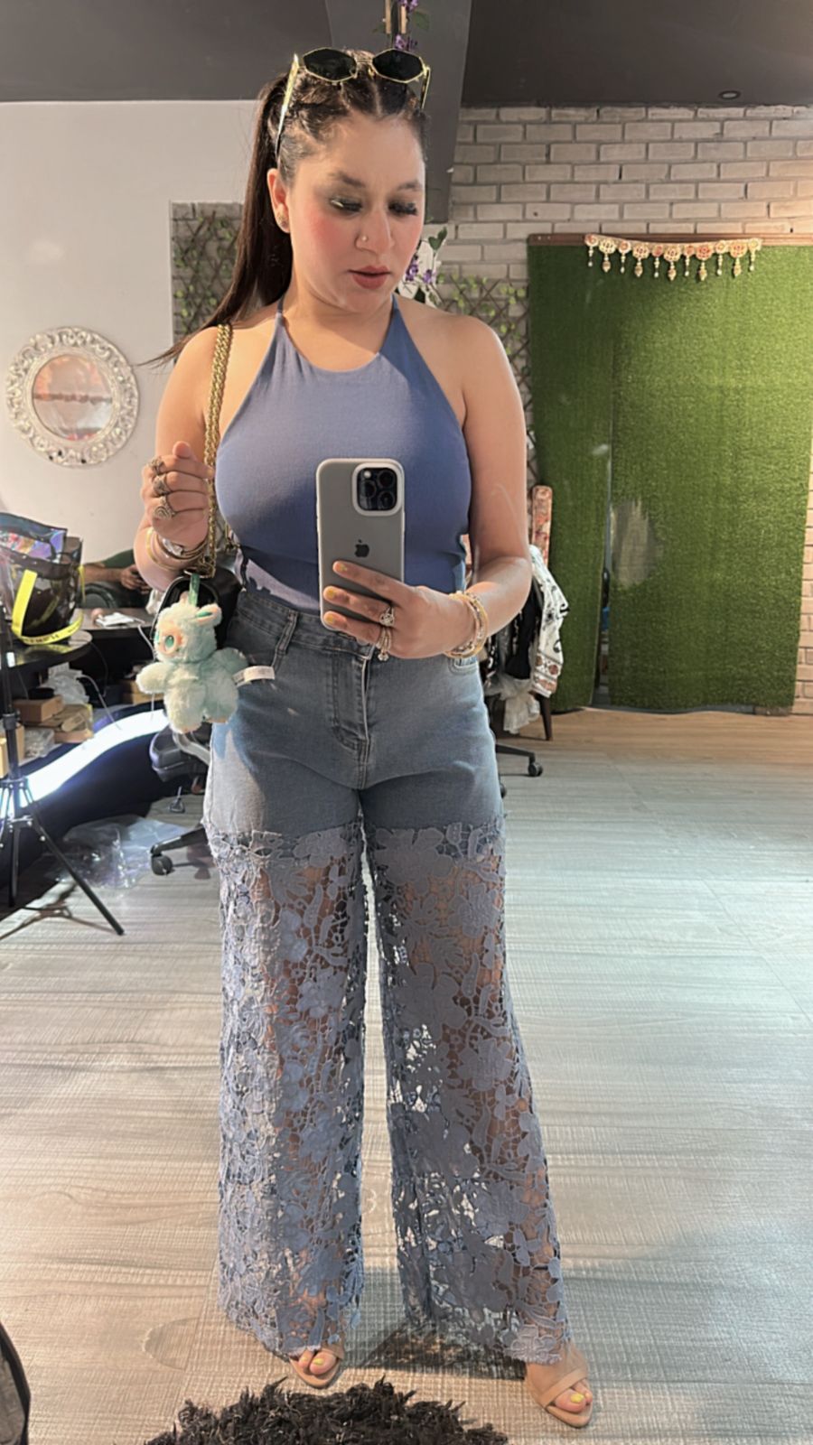 Lace wale Denim (Stretchable)