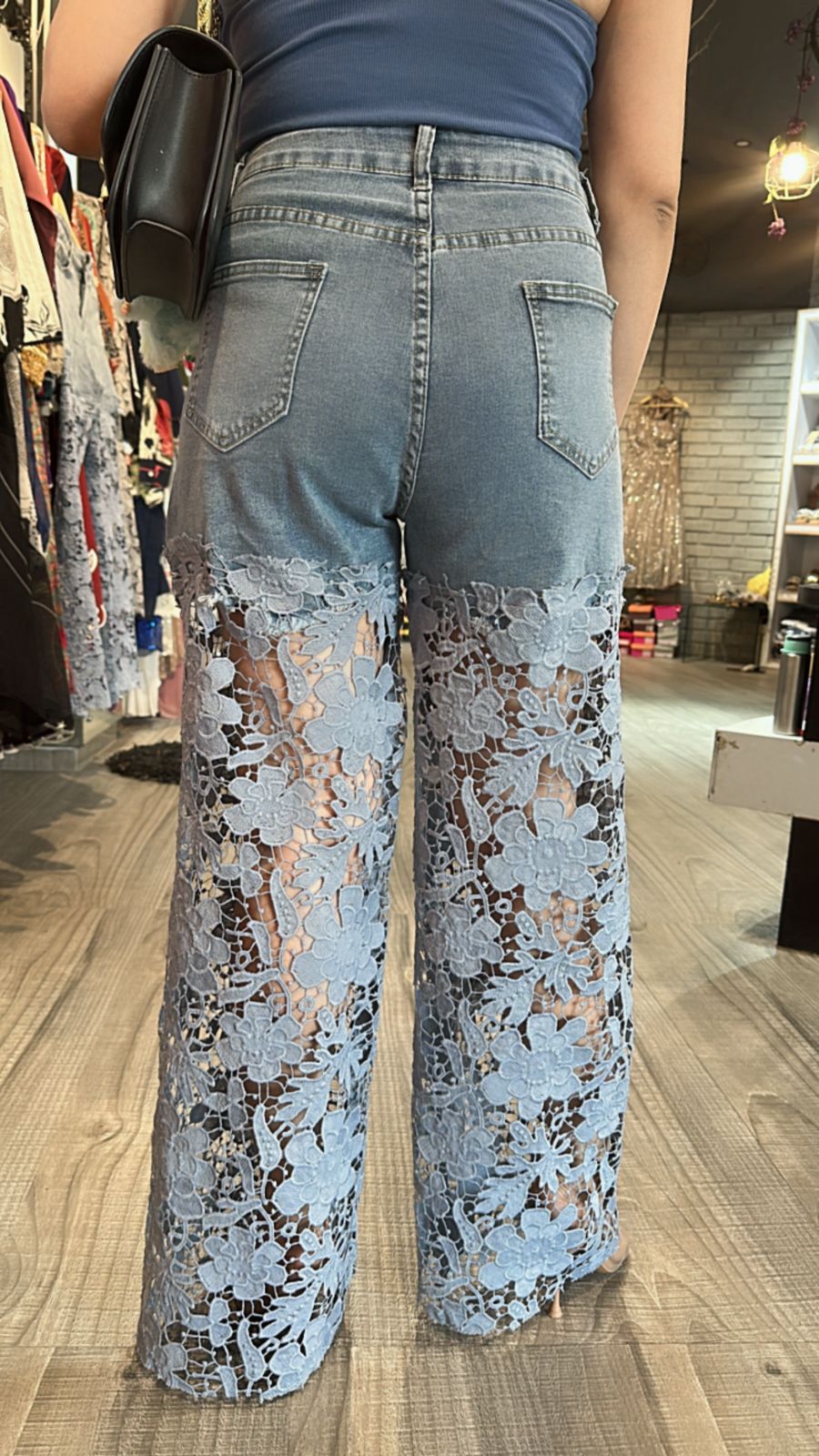 Lace wale Denim (Stretchable)