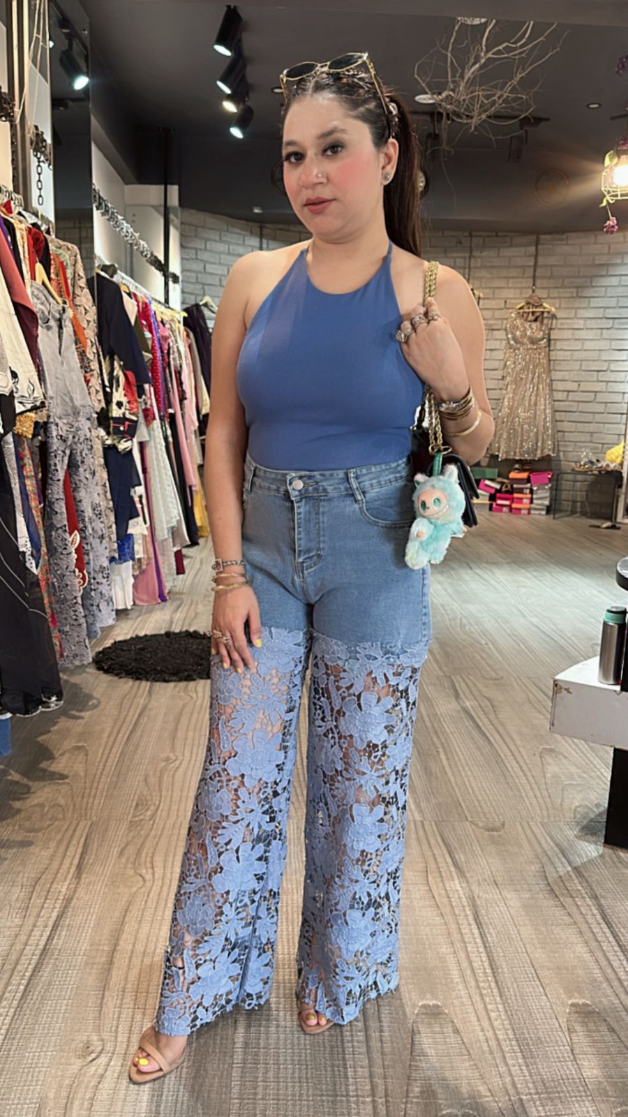 Lace wale Denim (Stretchable)