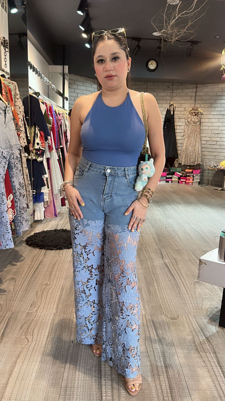 Lace wale Denim (Stretchable)