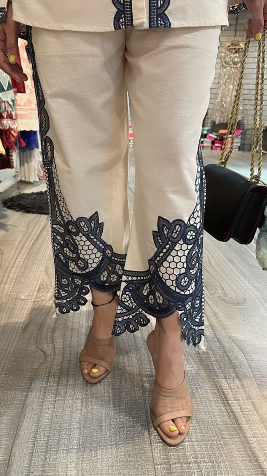 Chime ivory Blue cordset