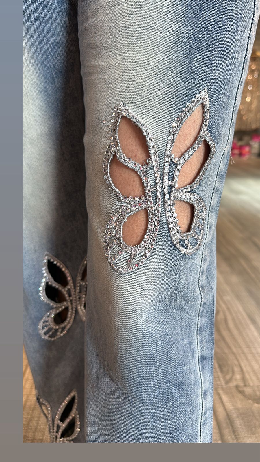 Butterfly wale Denim