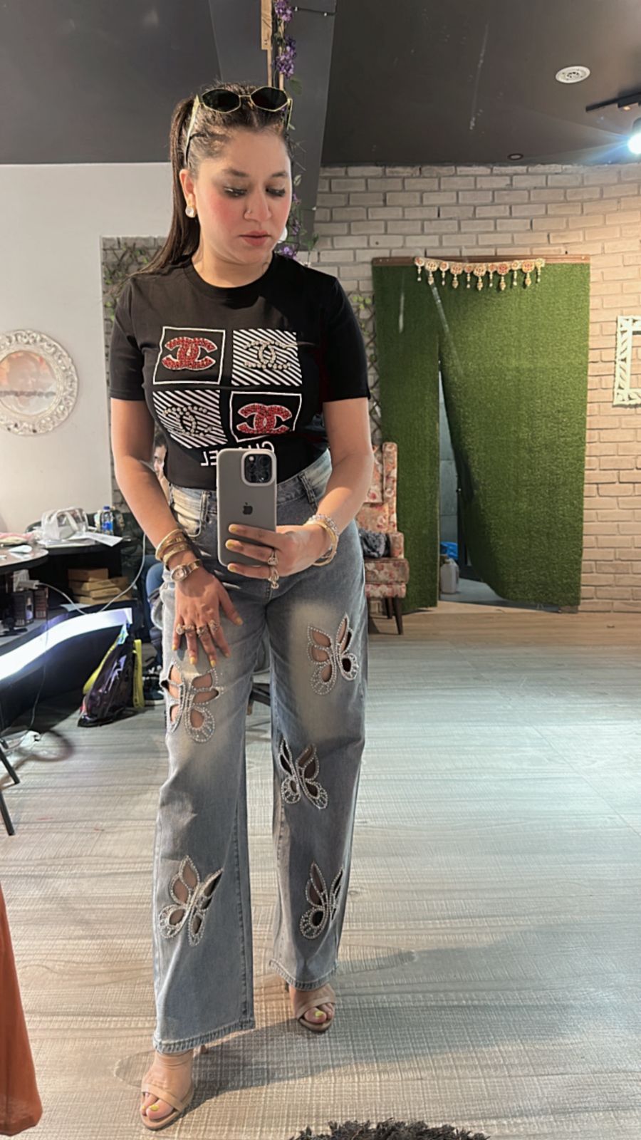 Butterfly wale Denim