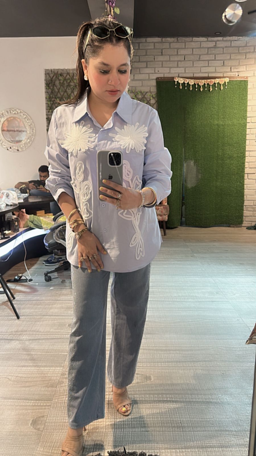 Labubu powder Blue Shirt