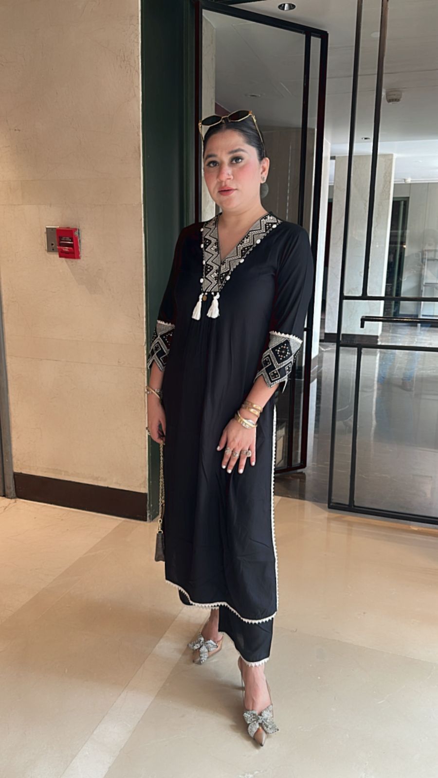 Agra Black Tunic set