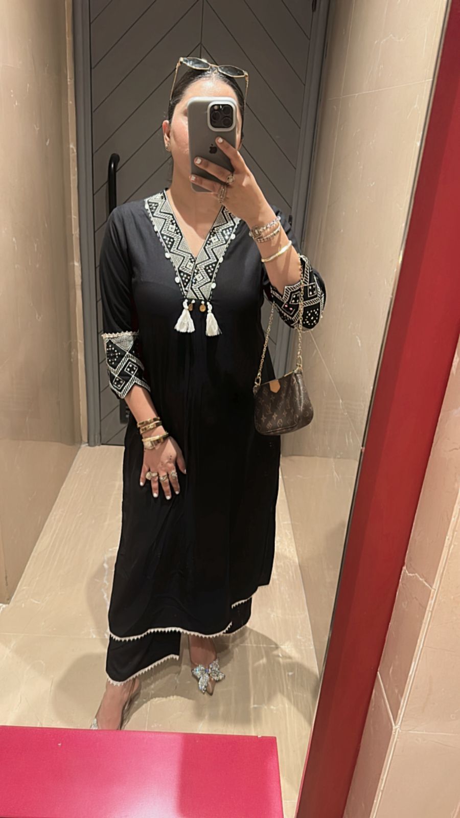 Agra Black Tunic set