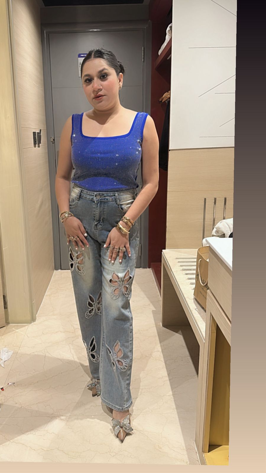 Suroski Electric Blue Top