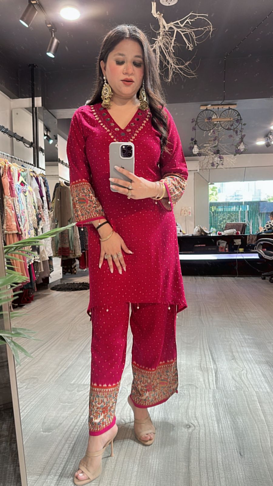 Bani Thani Magenta pink cordset