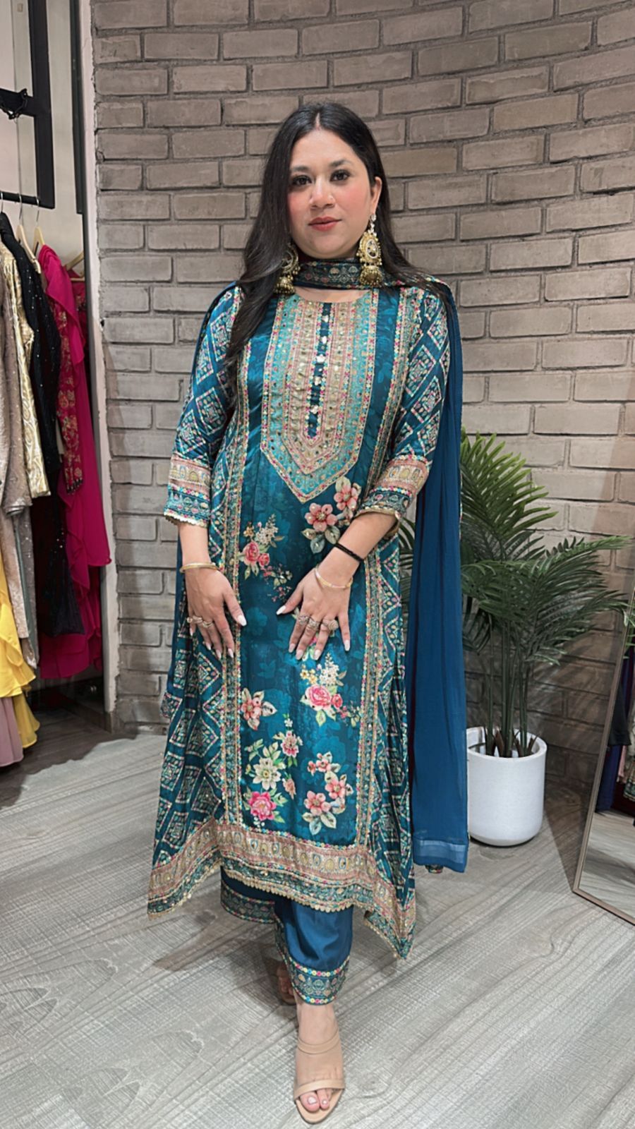 Nargis Aline Digital print suit