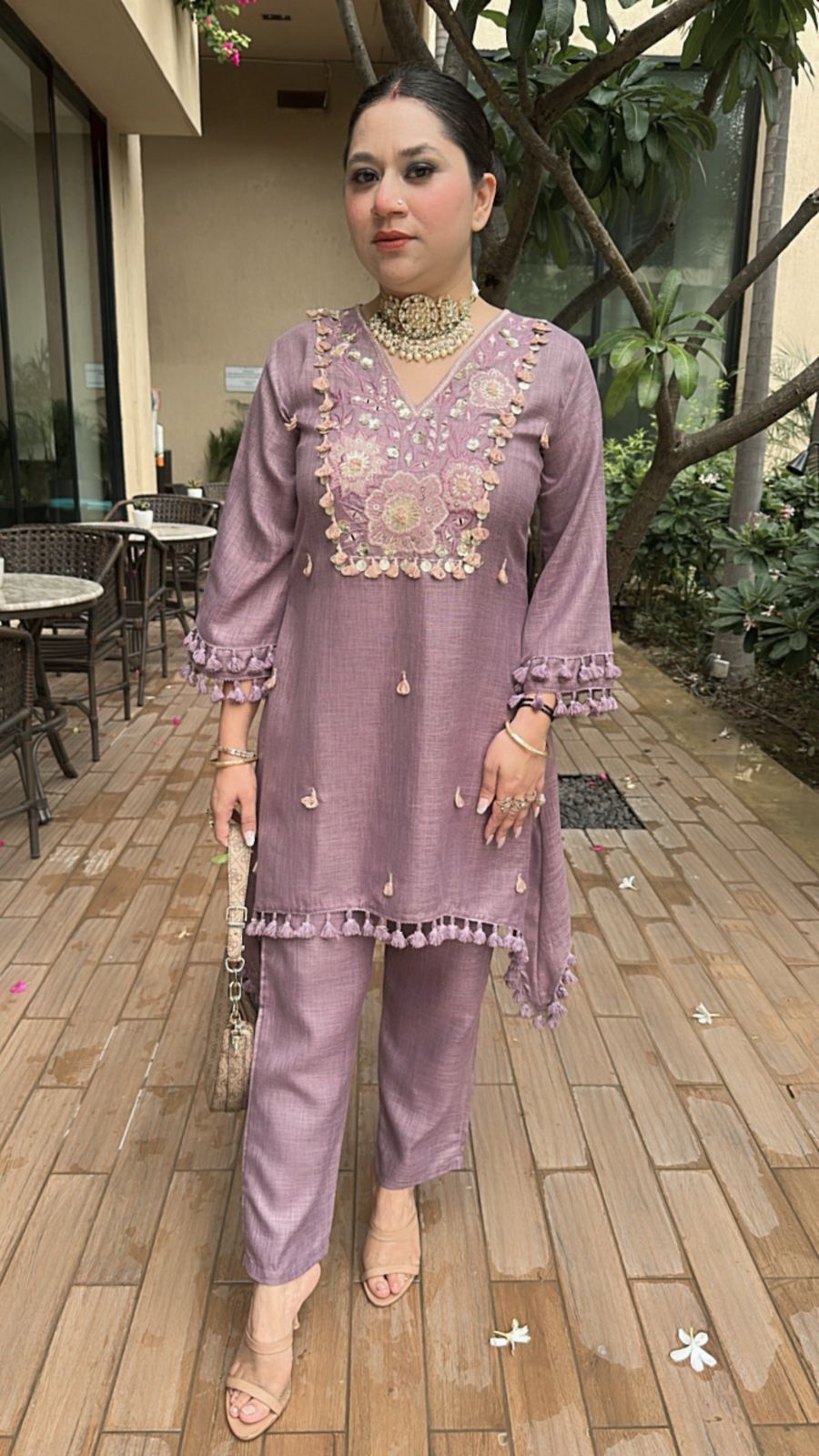 Taj Lavander Tassel cordset