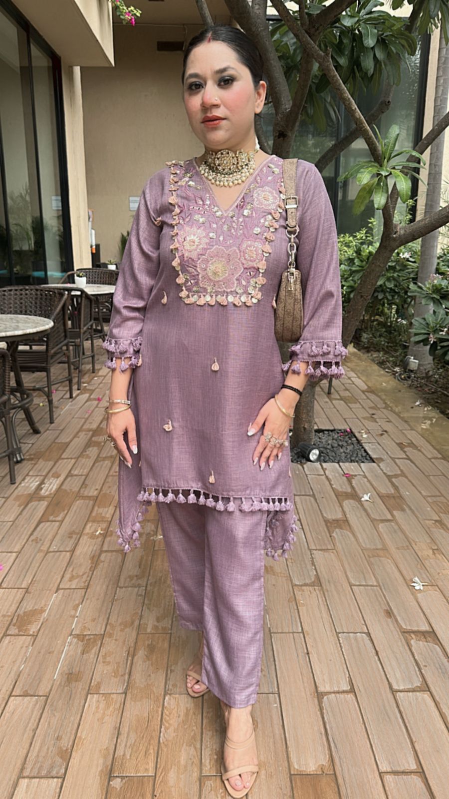 Taj Lavander Tassel cordset