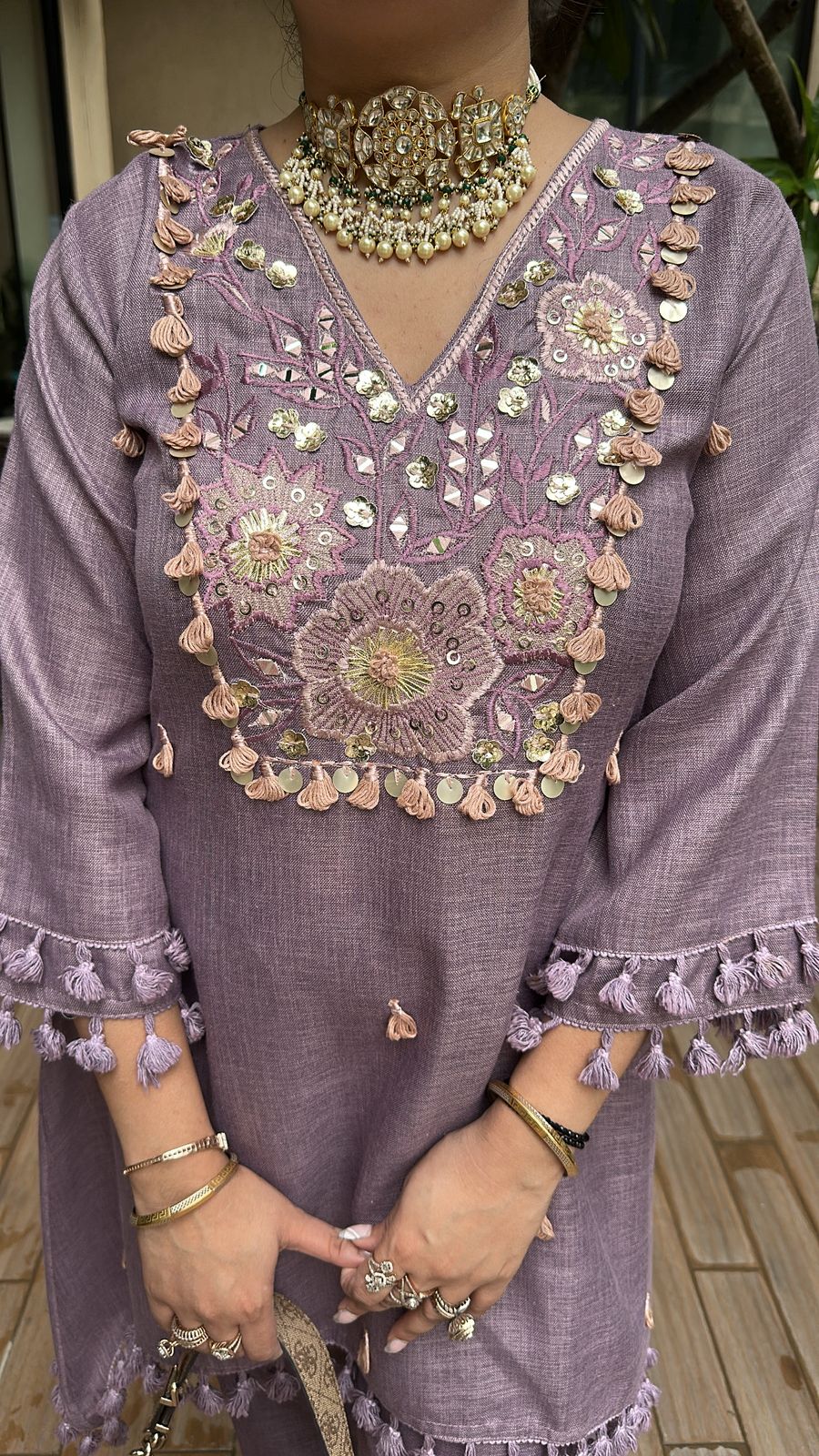 Taj Lavander Tassel cordset