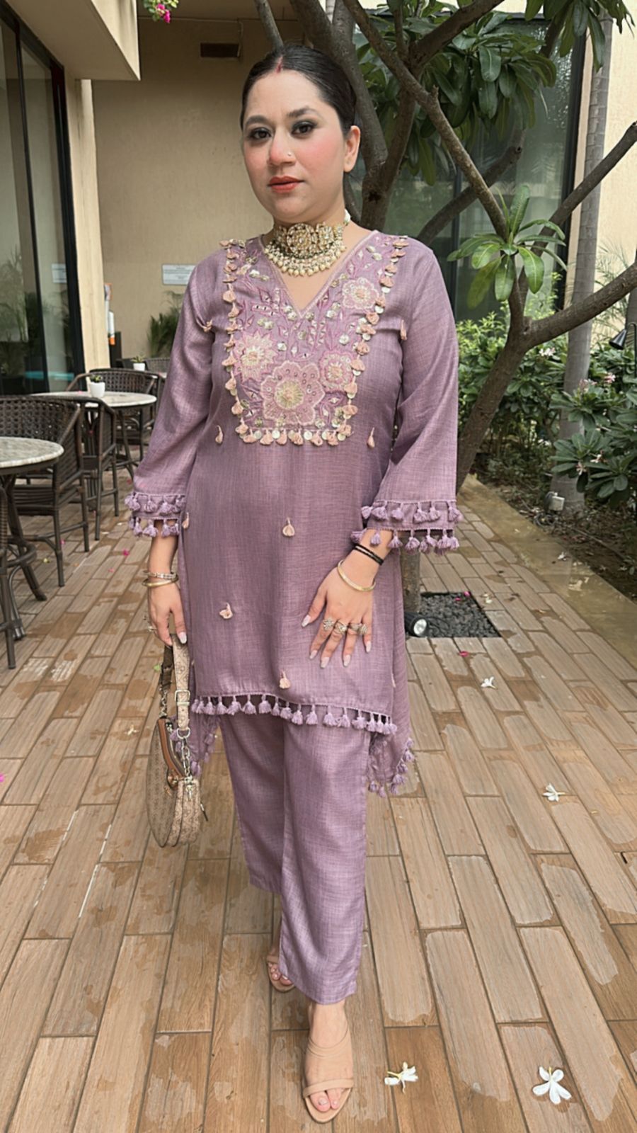 Taj Lavander Tassel cordset