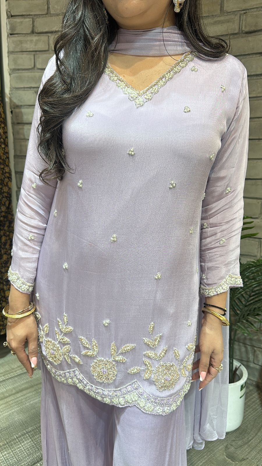 Jalebi Lavander katdana suit