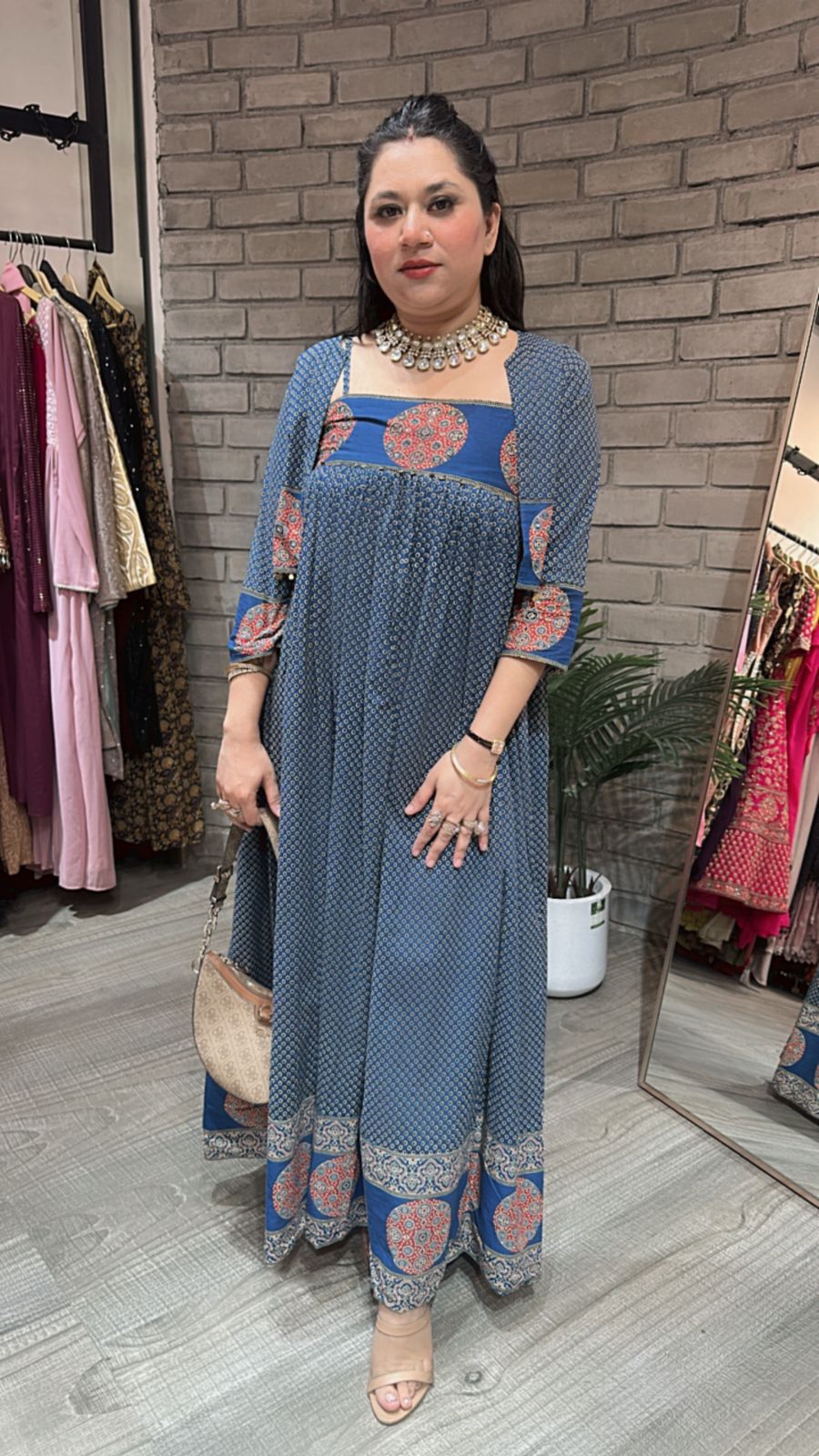 Oorja Blue Jacket Style Dress