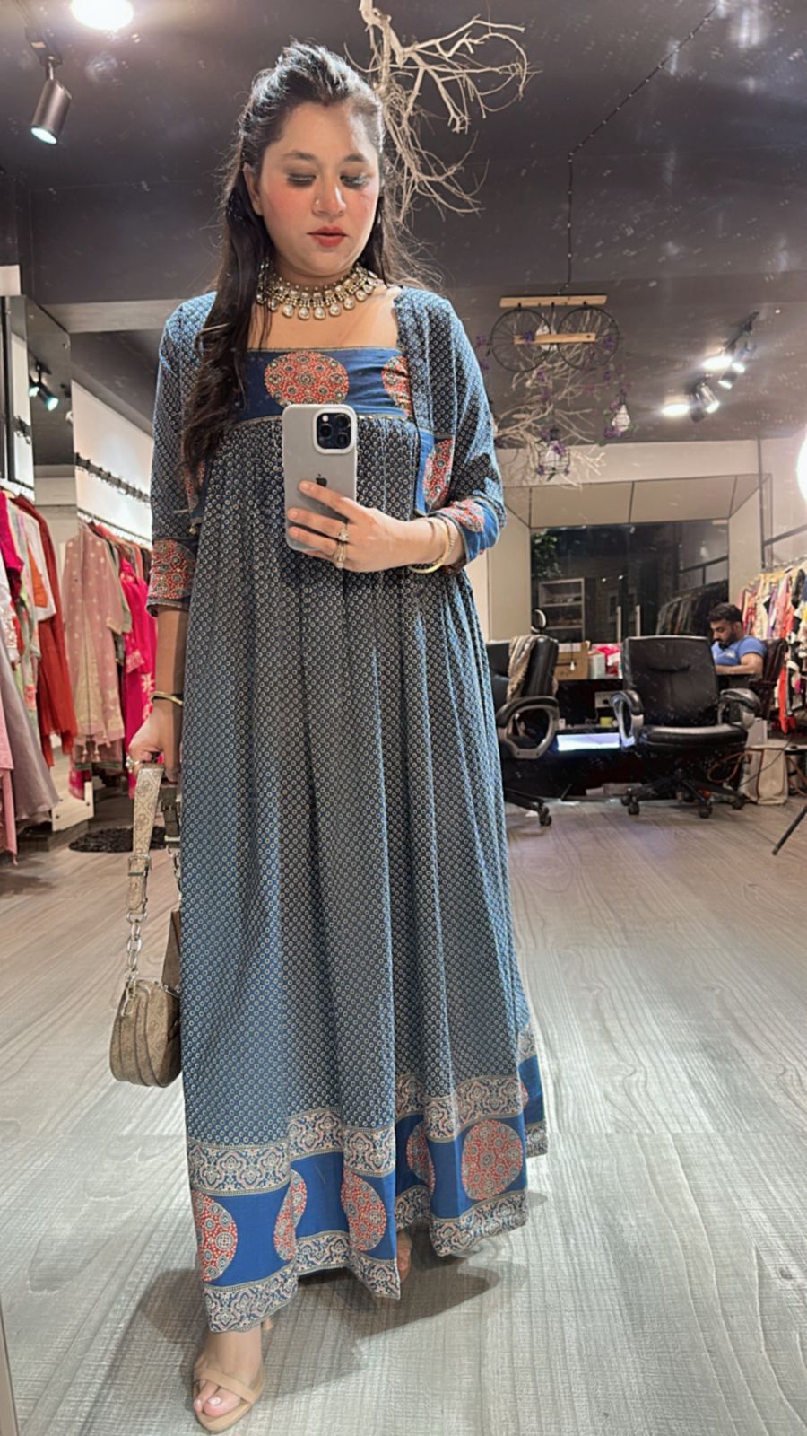 Oorja Blue Jacket Style Dress