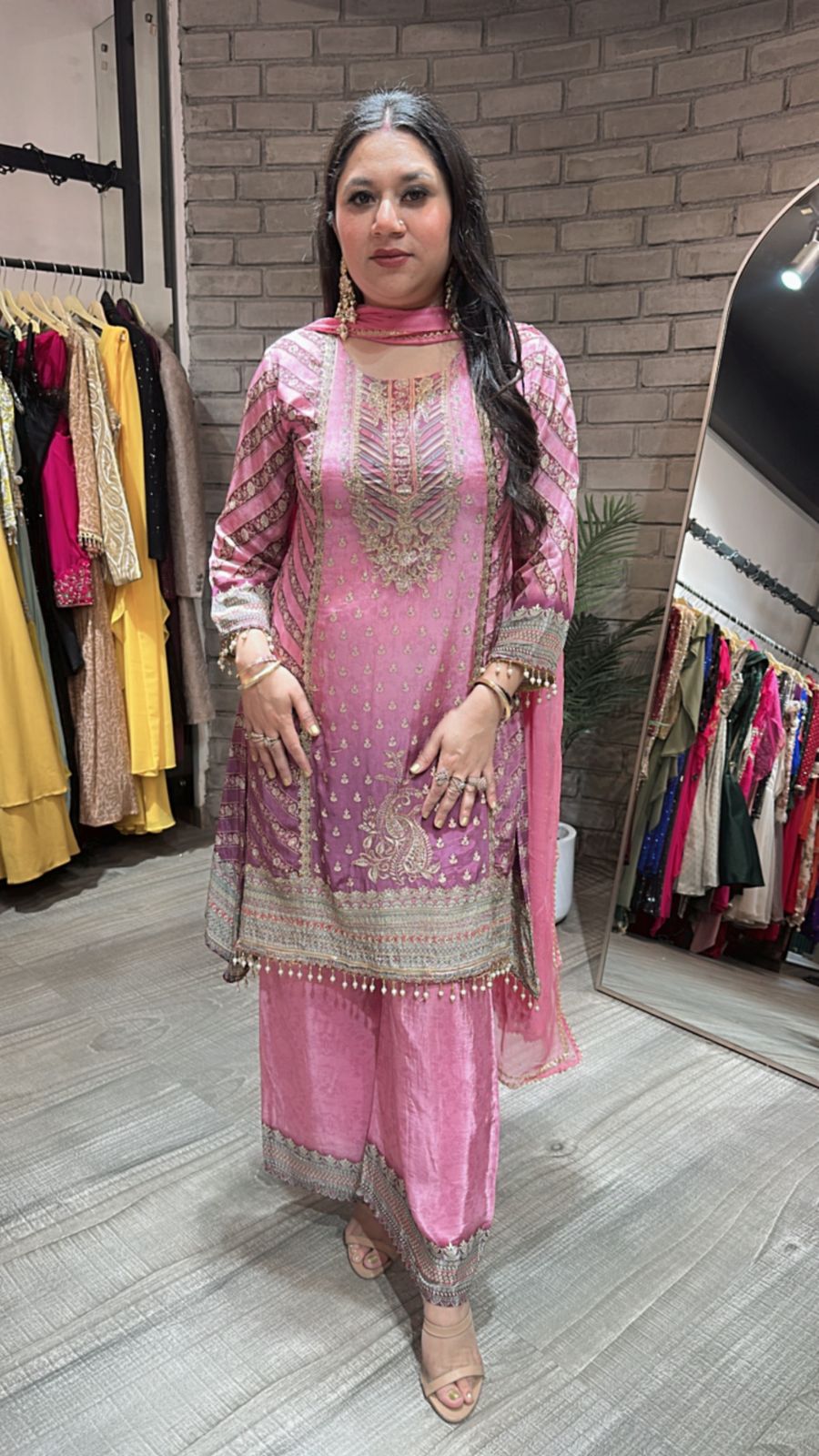 Madhuri C-cut Digital Print Suit