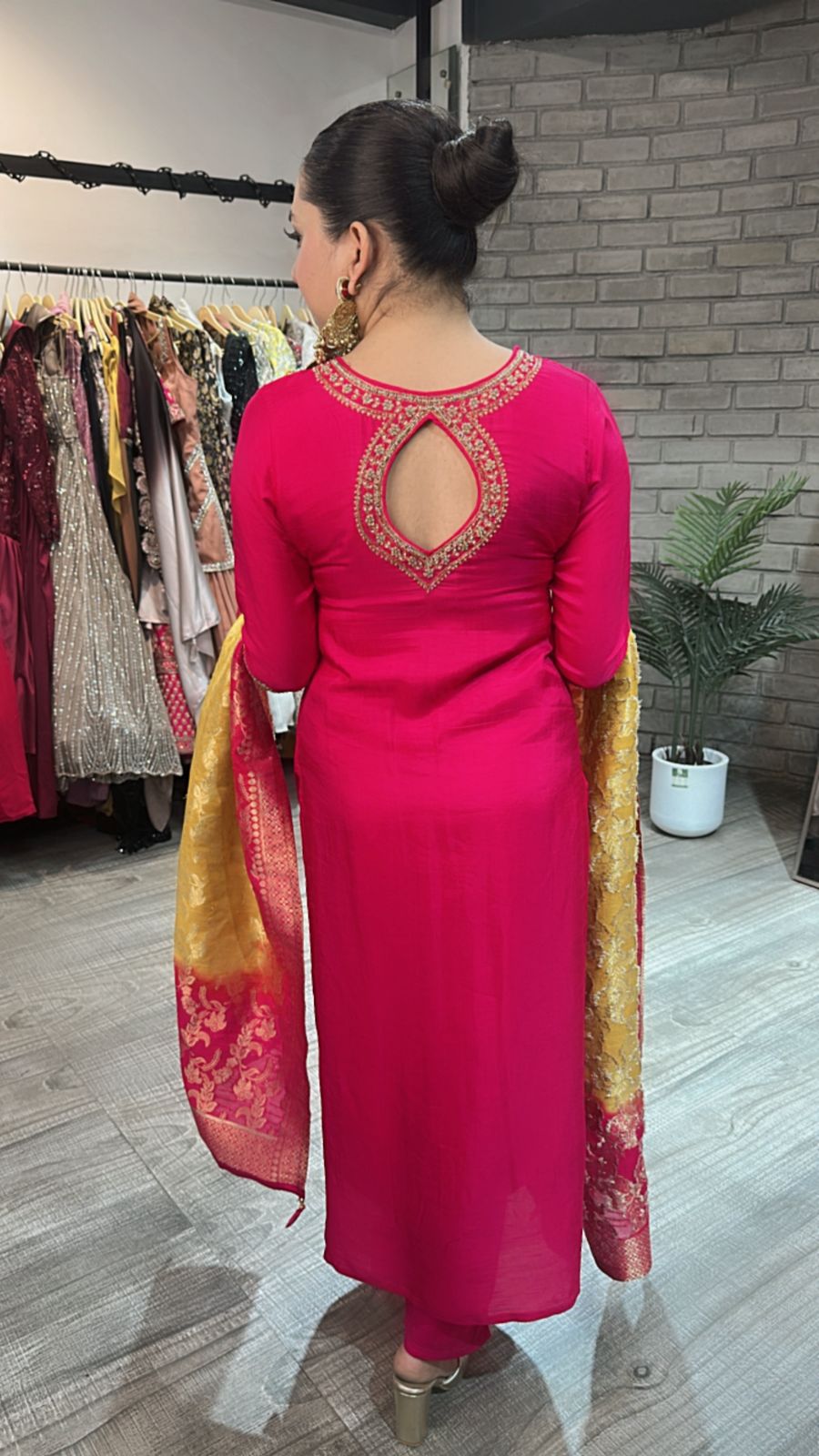 Shingar Foshia pink Dupatta Suit