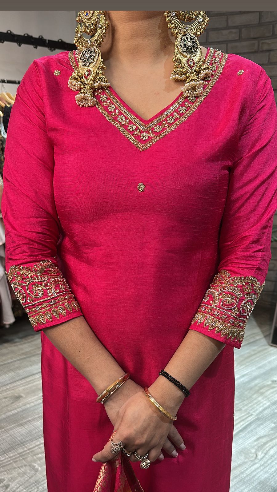 Shingar Foshia pink Dupatta Suit