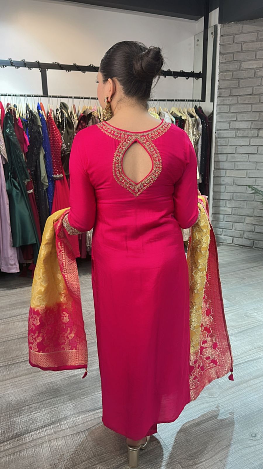 Shingar Foshia pink Dupatta Suit
