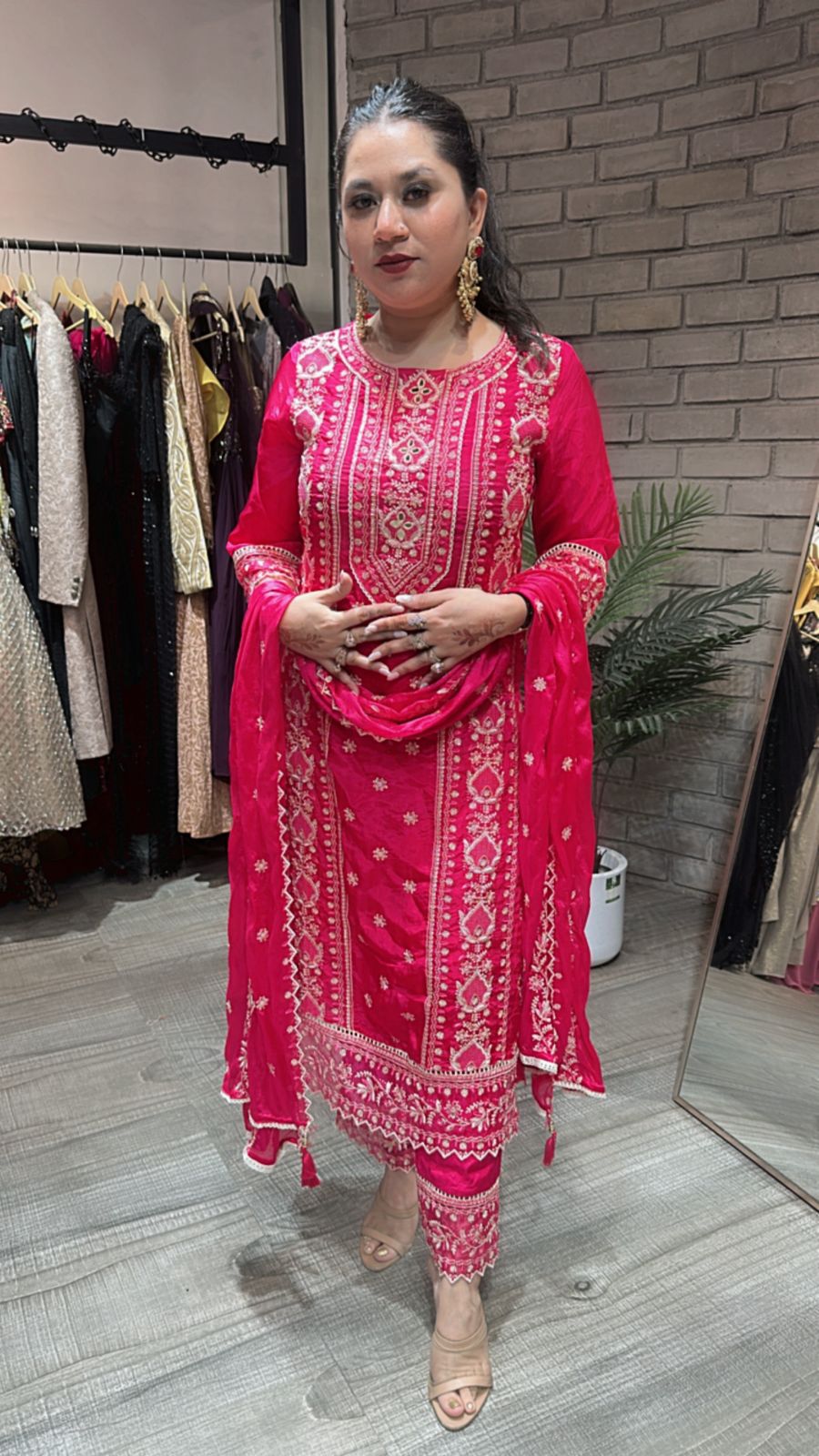 Saiyaara Foshia pink Designer Suit