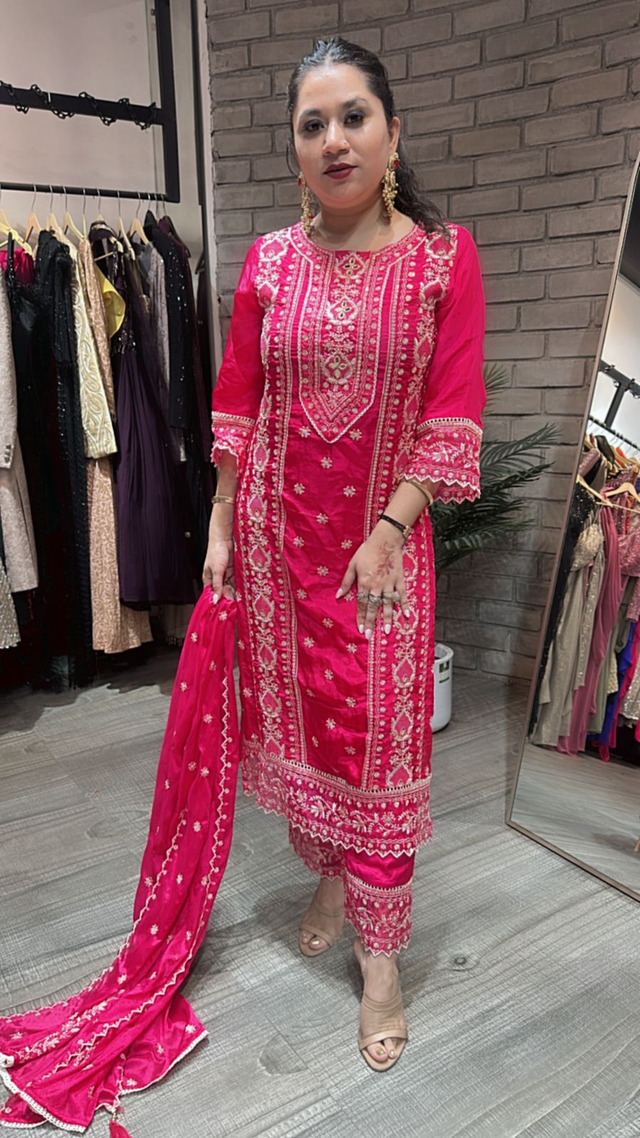 Saiyaara Foshia pink Designer Suit