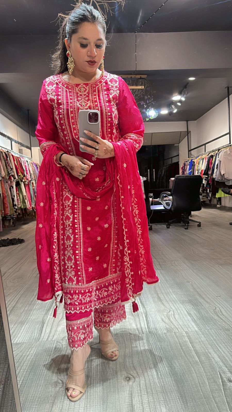 Saiyaara Foshia pink Designer Suit