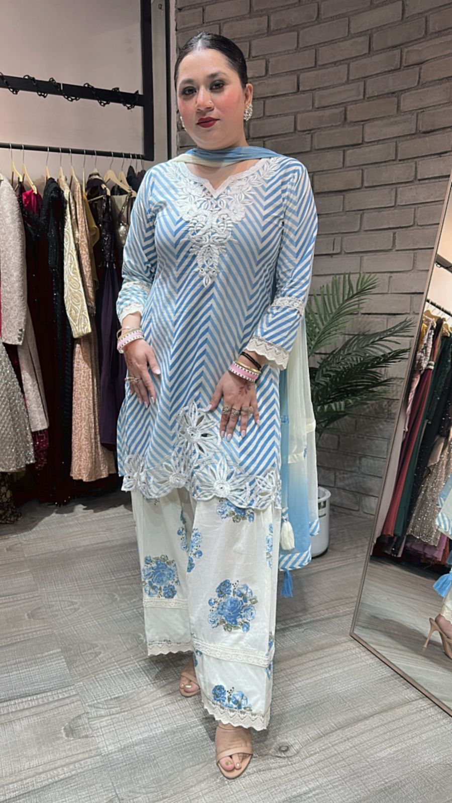 Masaba Blue Farshi Salwar Suit