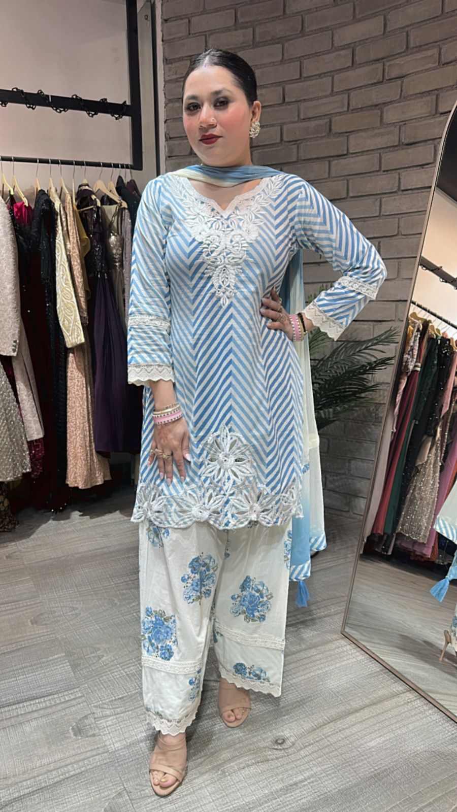 Masaba Blue Farshi Salwar Suit