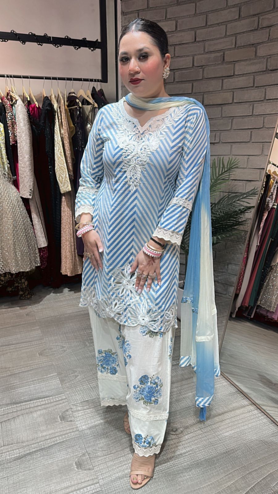 Masaba Blue Farshi Salwar Suit