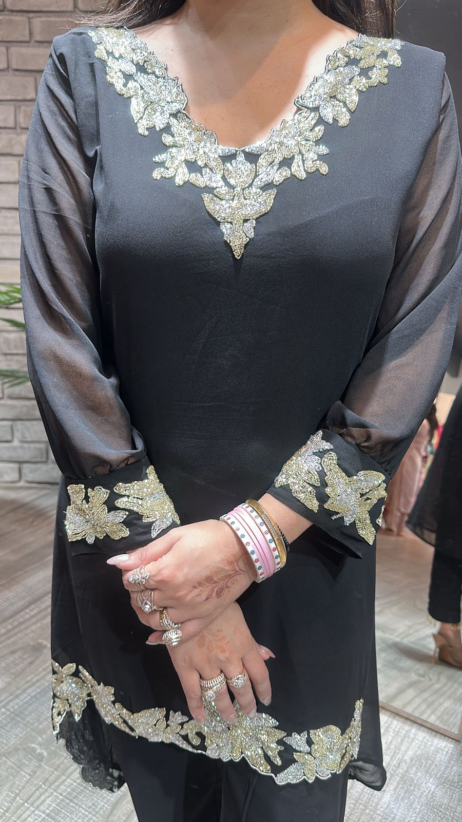 Smokey Black Katdana cordset
