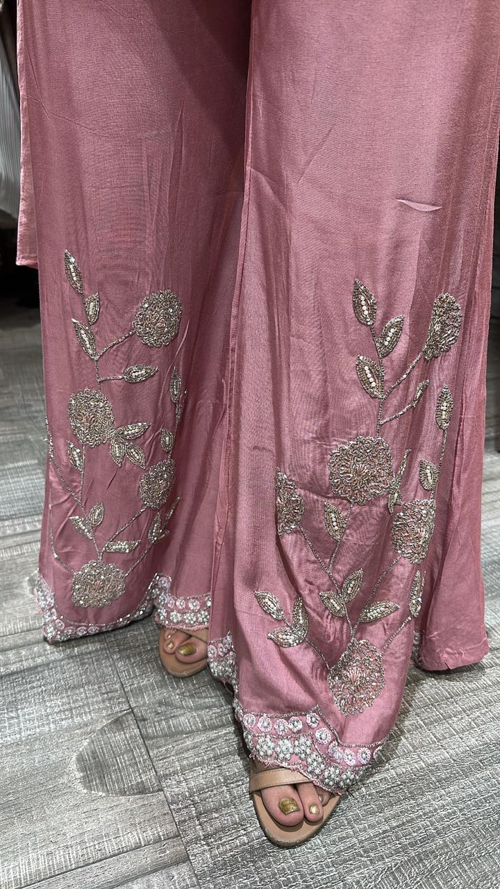 Jalebi onion Pink katdana suit