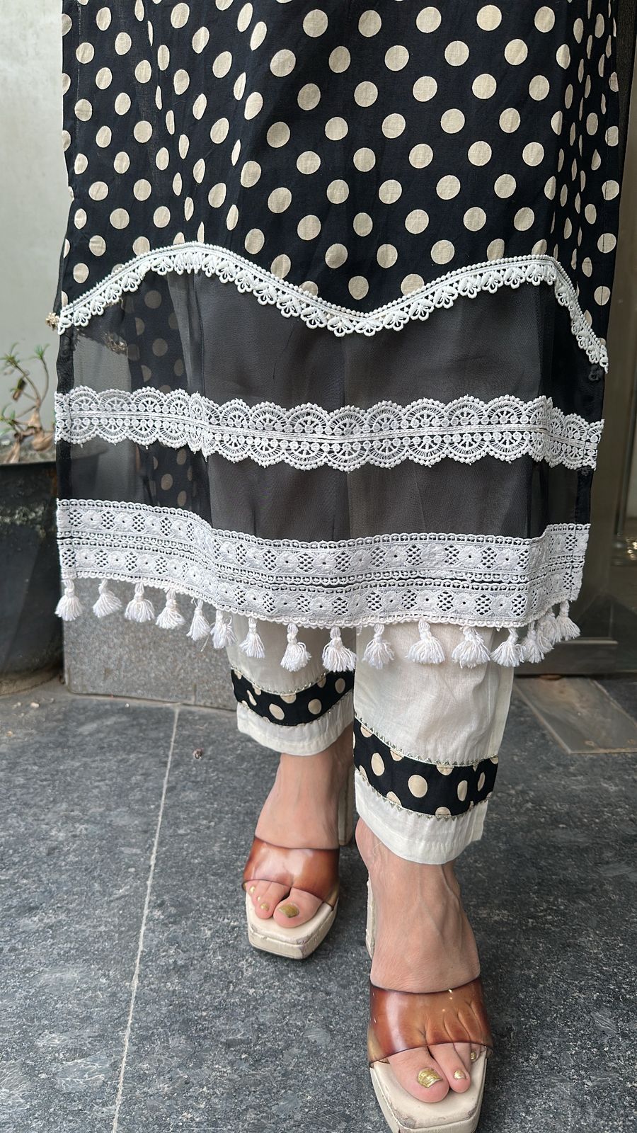 Casino Polka Mirror Designer suit