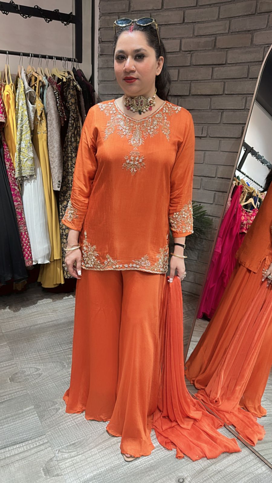 Baraat Rust Designer Suit