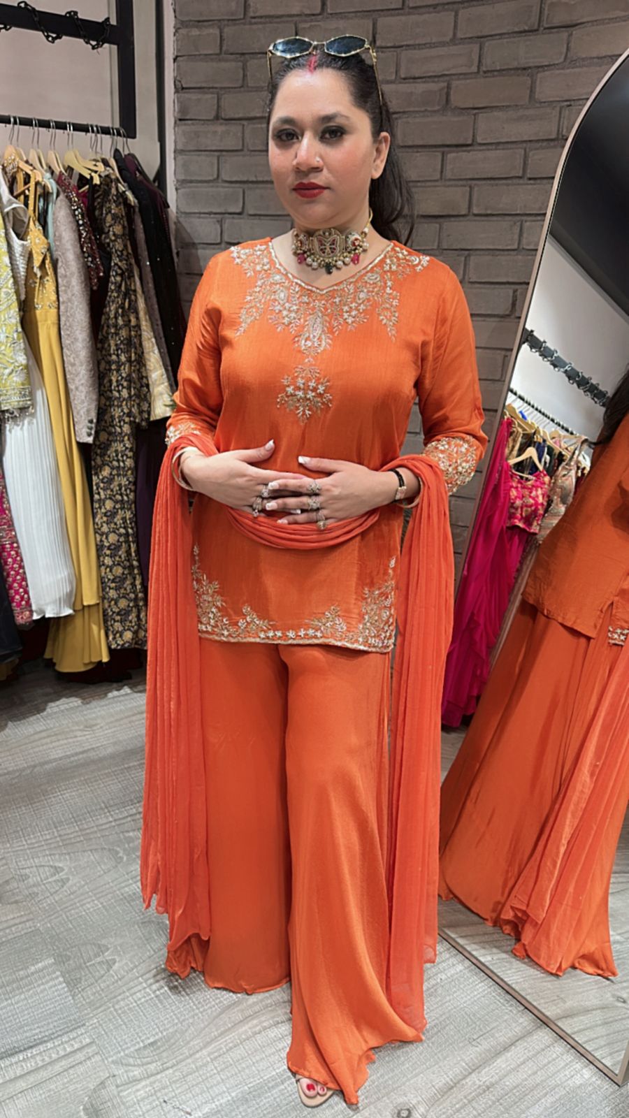 Baraat Rust Designer Suit