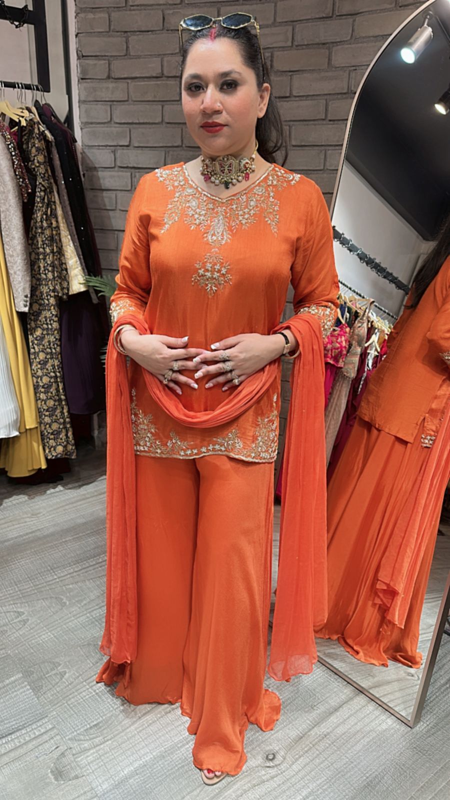 Baraat Rust Designer Suit