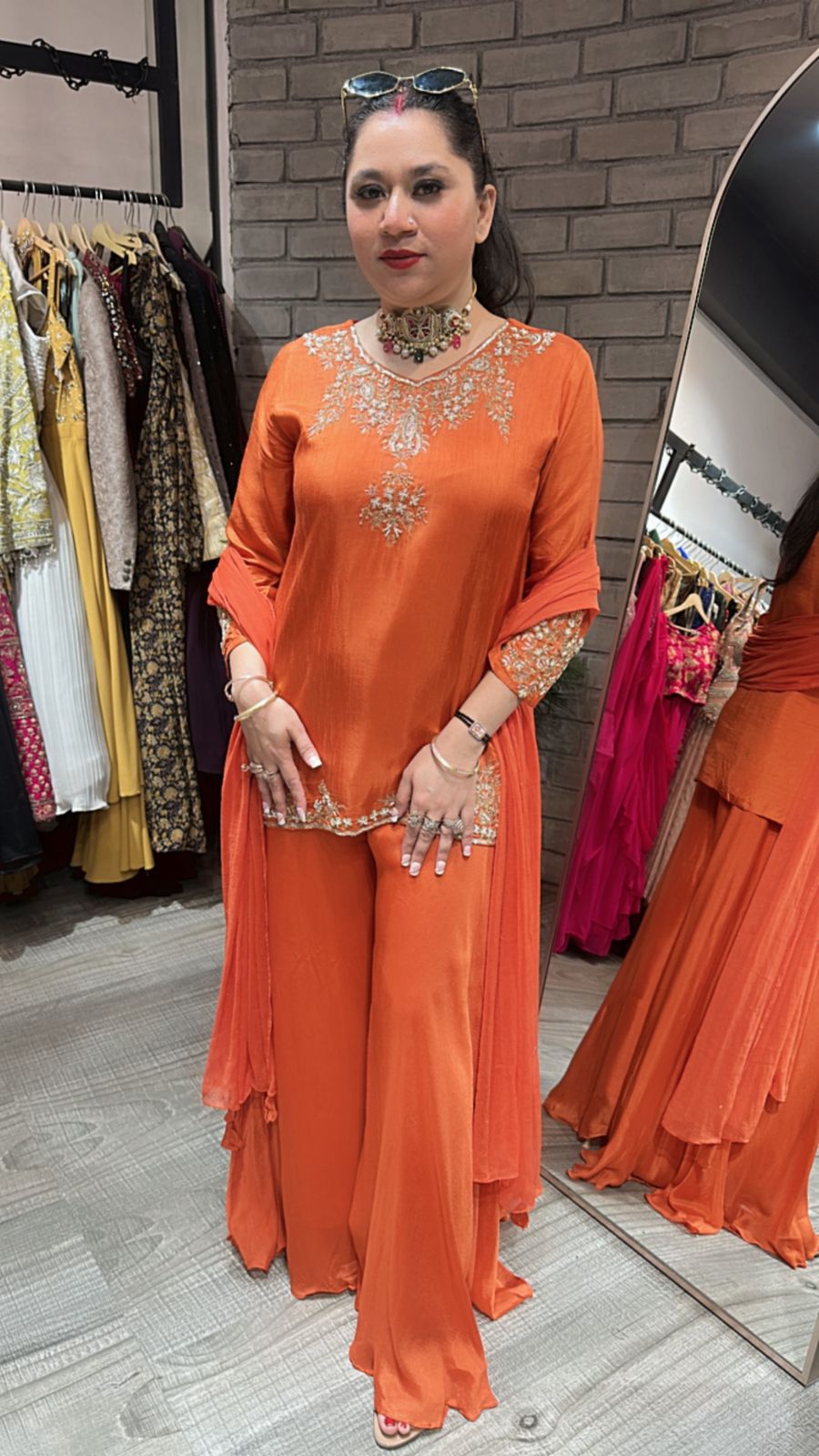 Baraat Rust Designer Suit