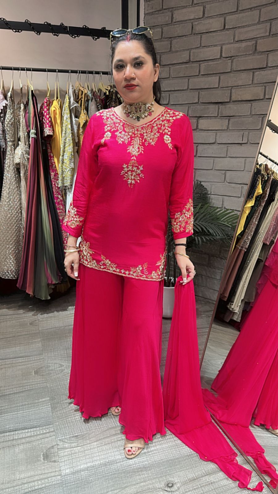 Baraat Foshia pink Designer Suit