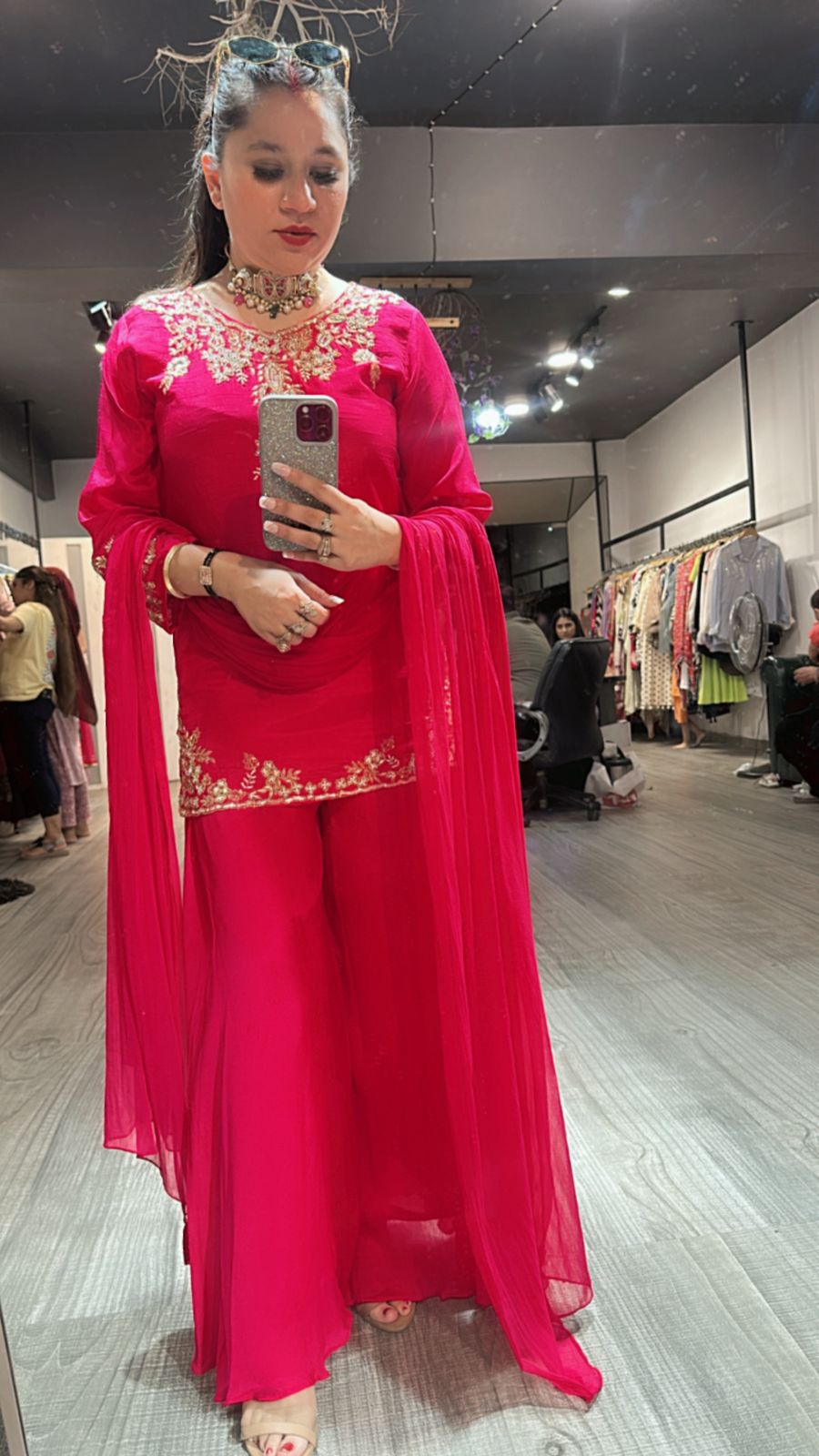 Baraat Foshia pink Designer Suit