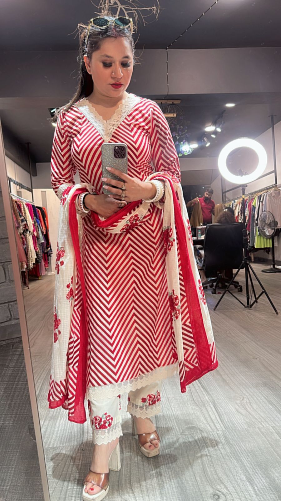 Istri Cherry Cotton suit