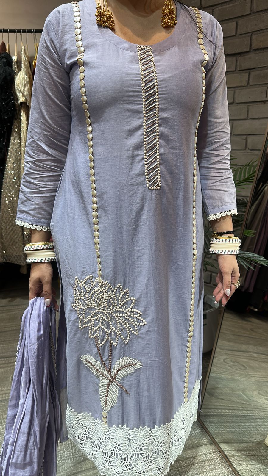 Book Lavander pearl Designer Suit