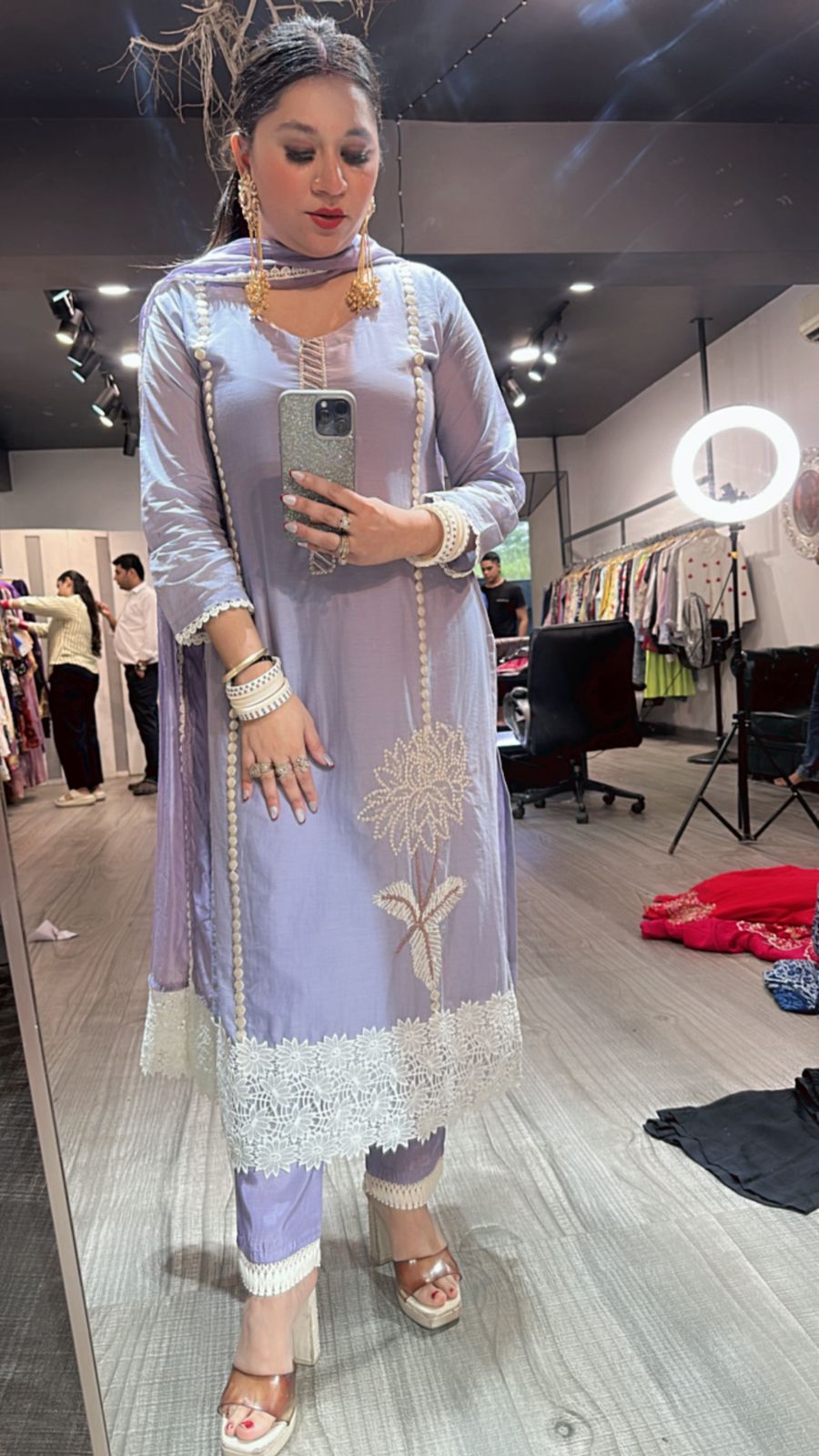 Book Lavander pearl Designer Suit