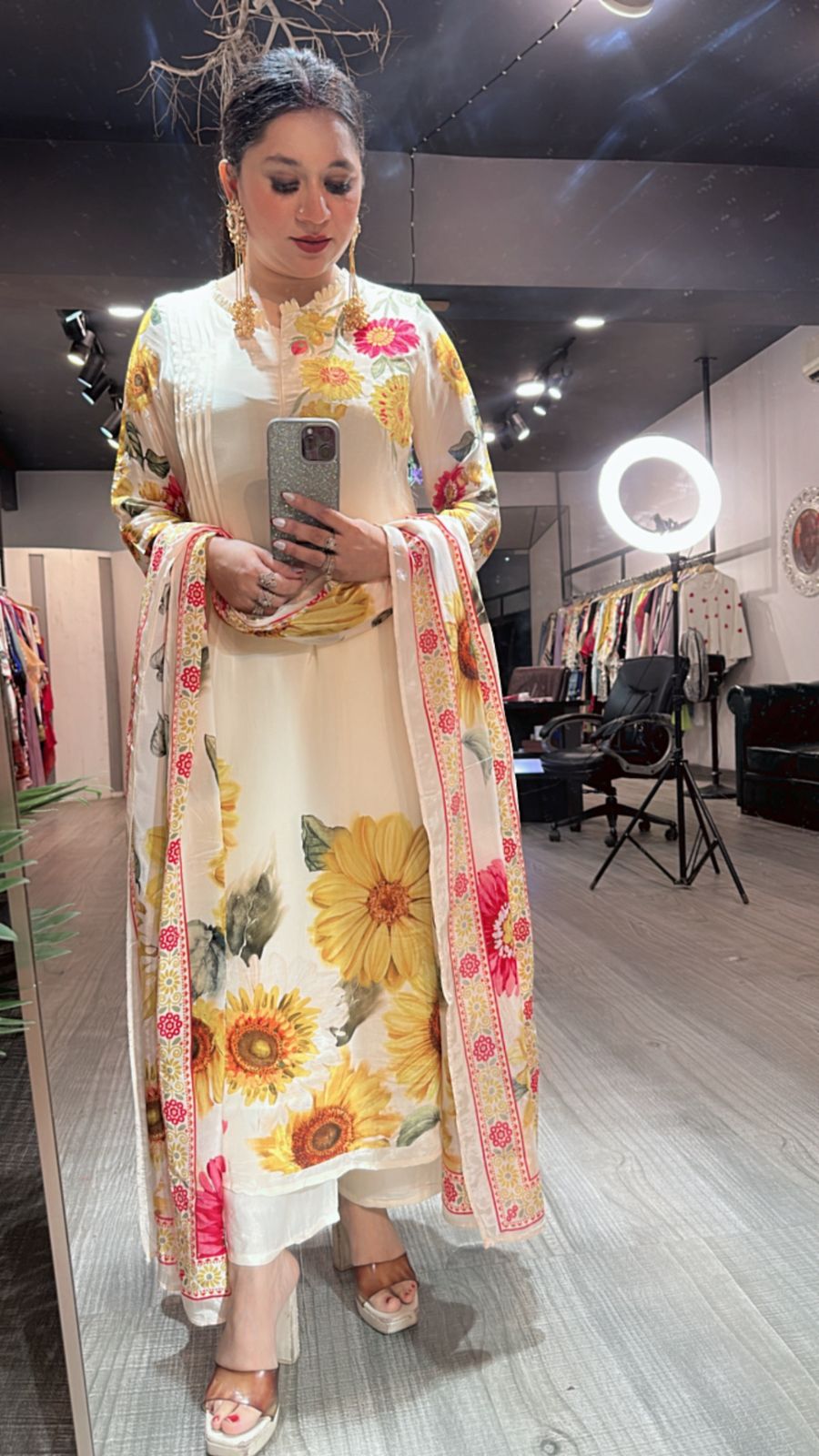 Sunlight A line Designer suit