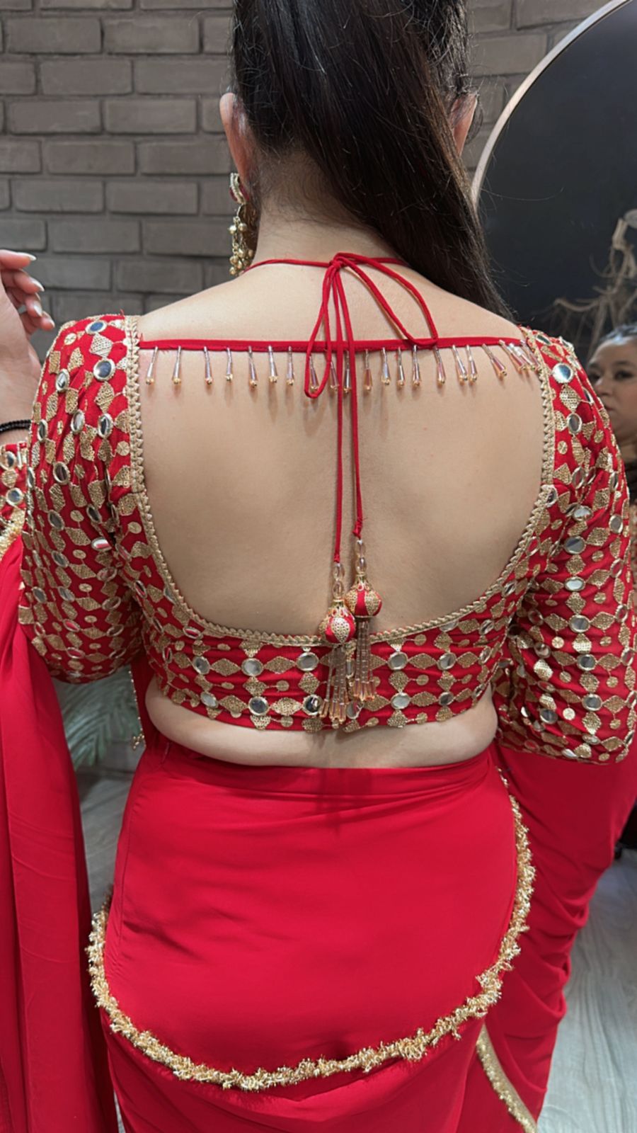 Doli Red Designer Saree