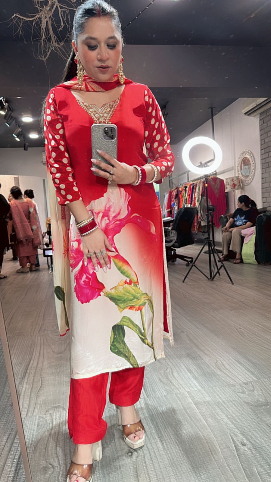 Fanta Polka Designer Suit