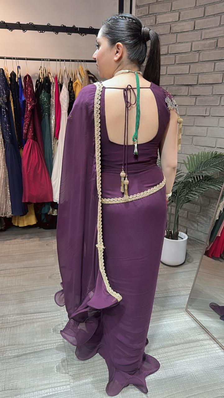 Karishma wine Katdana Saree