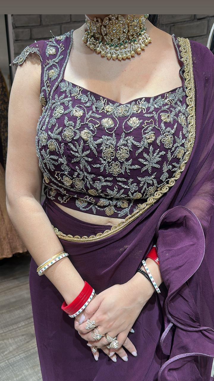 Karishma wine Katdana Saree